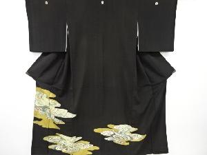 アンティーク　金彩観世水模様刺繍留袖（比翼付き）